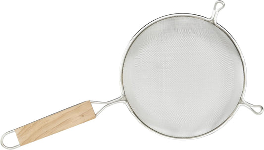 MSTF-6S Strainer, 6.25-Inch Diameter, Fine Single Mesh, Medium, Tin, Tan