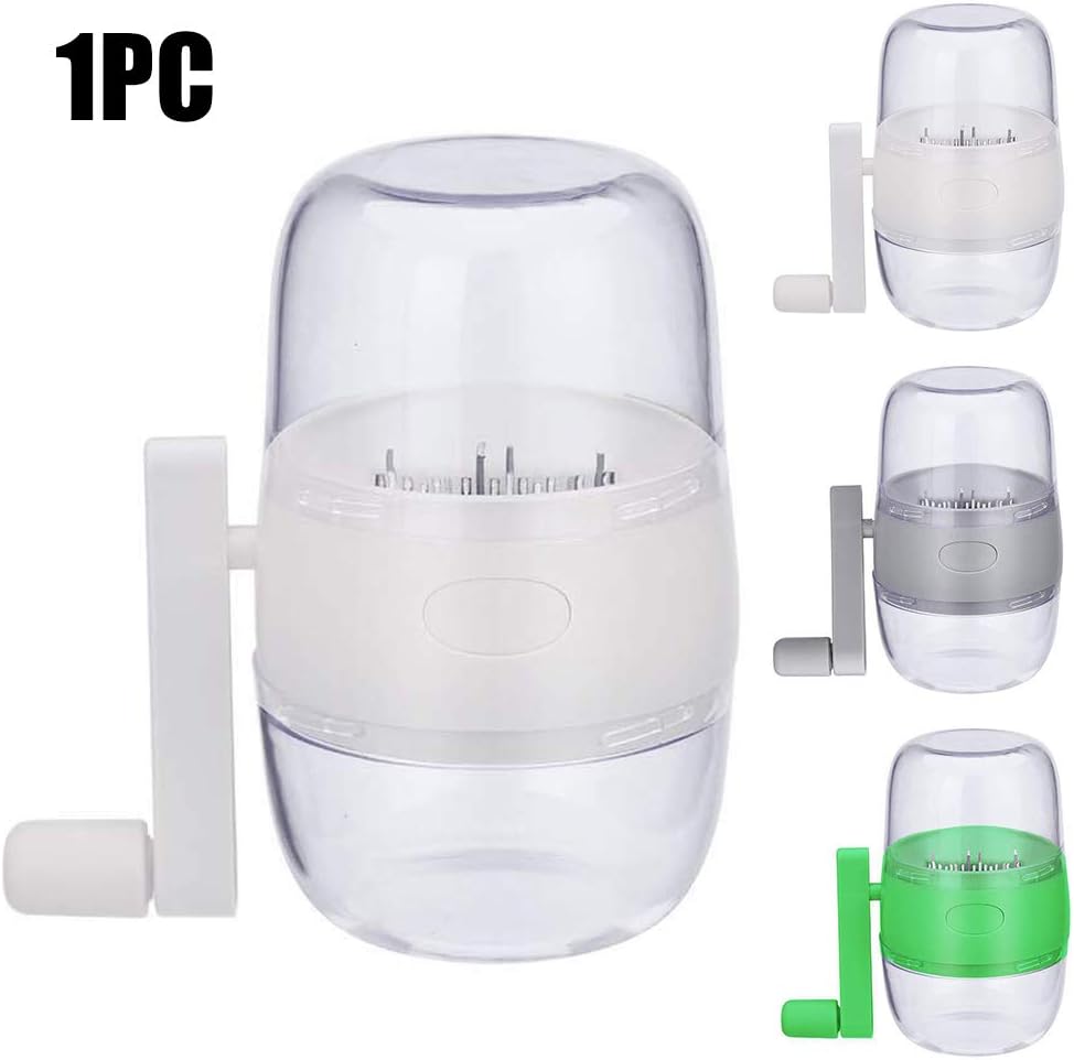 Nut Chopper, Portable Manual Nut Grinder with Hand Crank For All Nuts, Hand Held Food Shredder Cutter Mincer Blender Meat Grinder Kitchen Tool for Making Toppings(Grey)