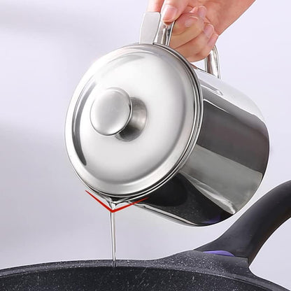 Bacon Grease Container with Strainer 42 oz for Kitchen Saver with Tray