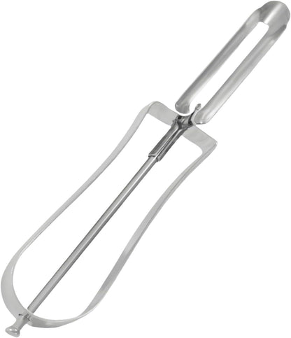 Professional Stainless Steel Peeler - Swivel Blade, Ergonomic Handle, Potato Eye Remover - Commercial Grade Vegetable Peeler for Potatoes, Carrots, Apples - Dishwasher Safe