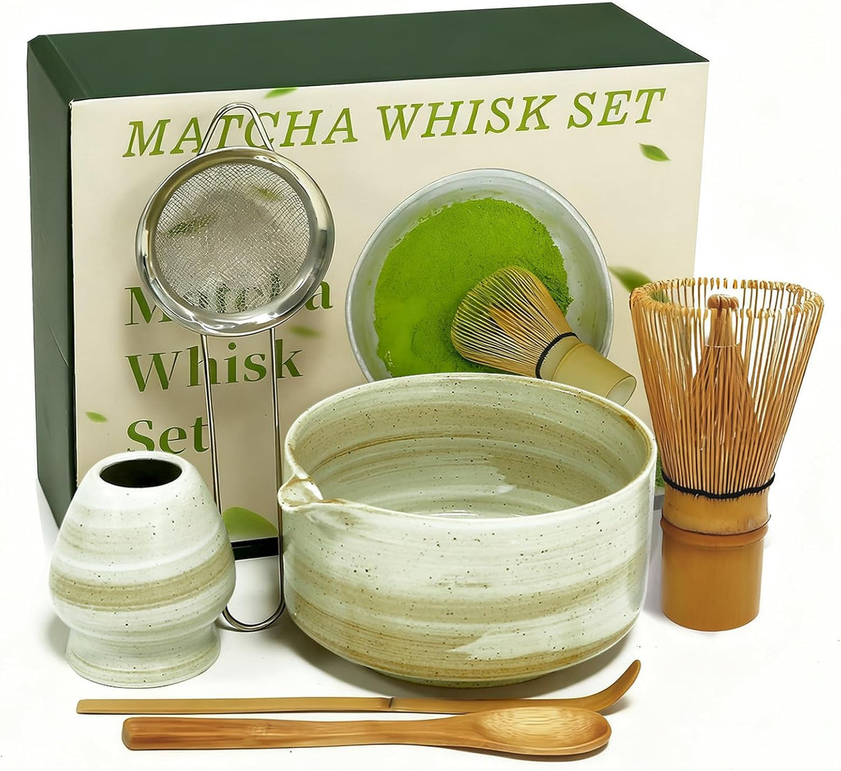 Matcha Whisk Set, Traditional Japanese Tea Accessories