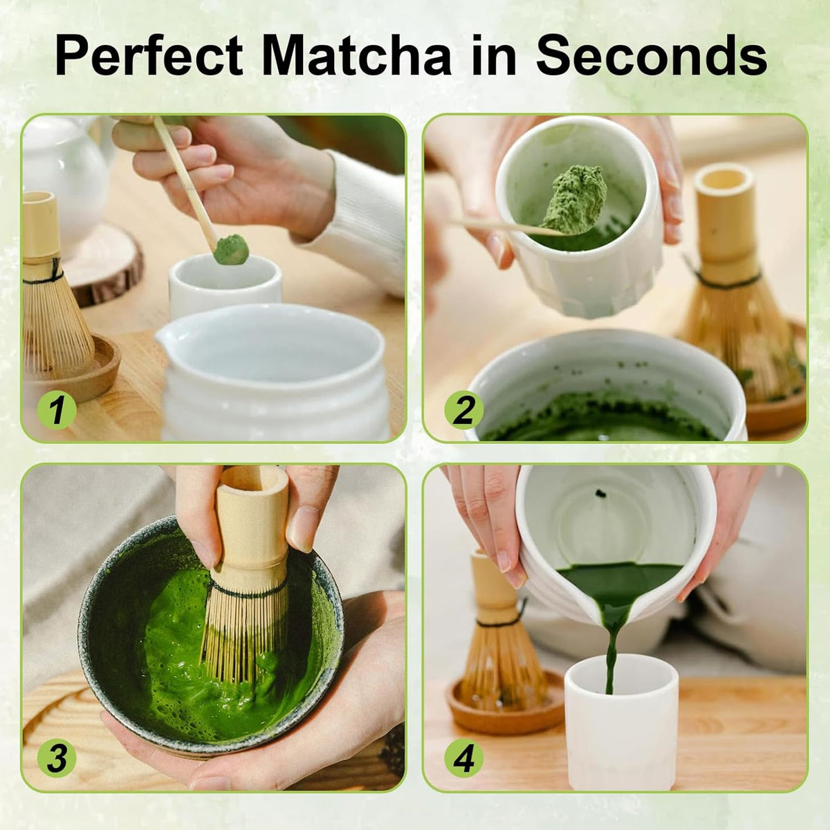 Matcha Whisk Set, Traditional Japanese Tea Accessories