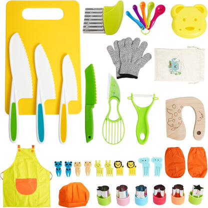 Kids Knife Set, Montessori Kitchen Tools, BPA