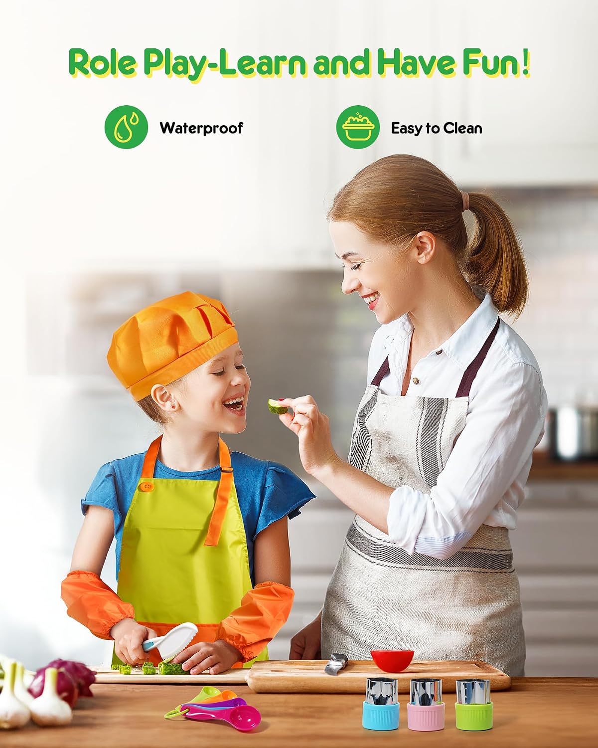 Kids Knife Set, Montessori Kitchen Tools, BPA
