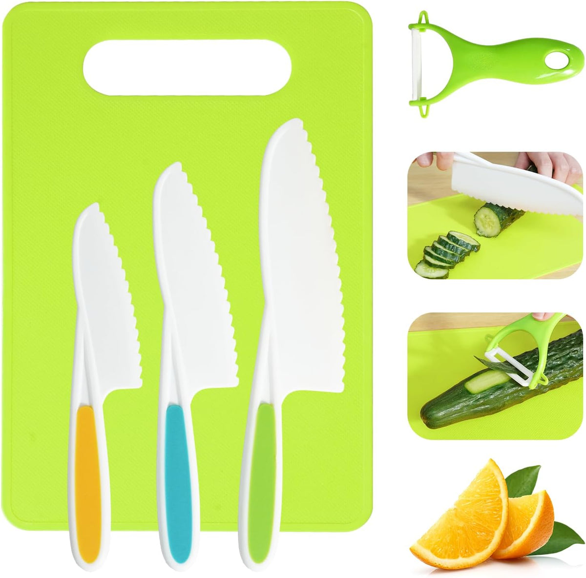 Kids Knife Set, Montessori Kitchen Tools, BPA