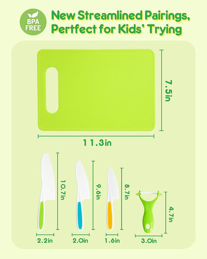Kids Knife Set, Montessori Kitchen Tools, BPA