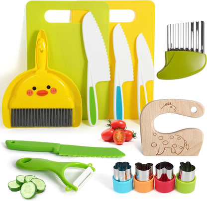 Kids Knife Set, Montessori Kitchen Tools, BPA