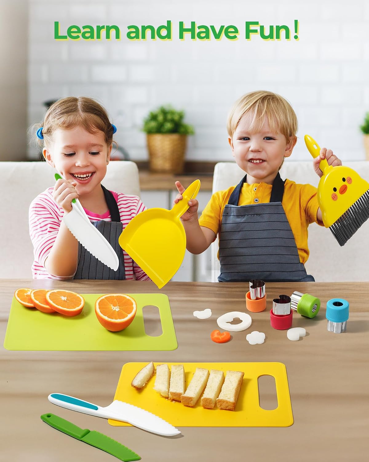 Kids Knife Set, Montessori Kitchen Tools, BPA