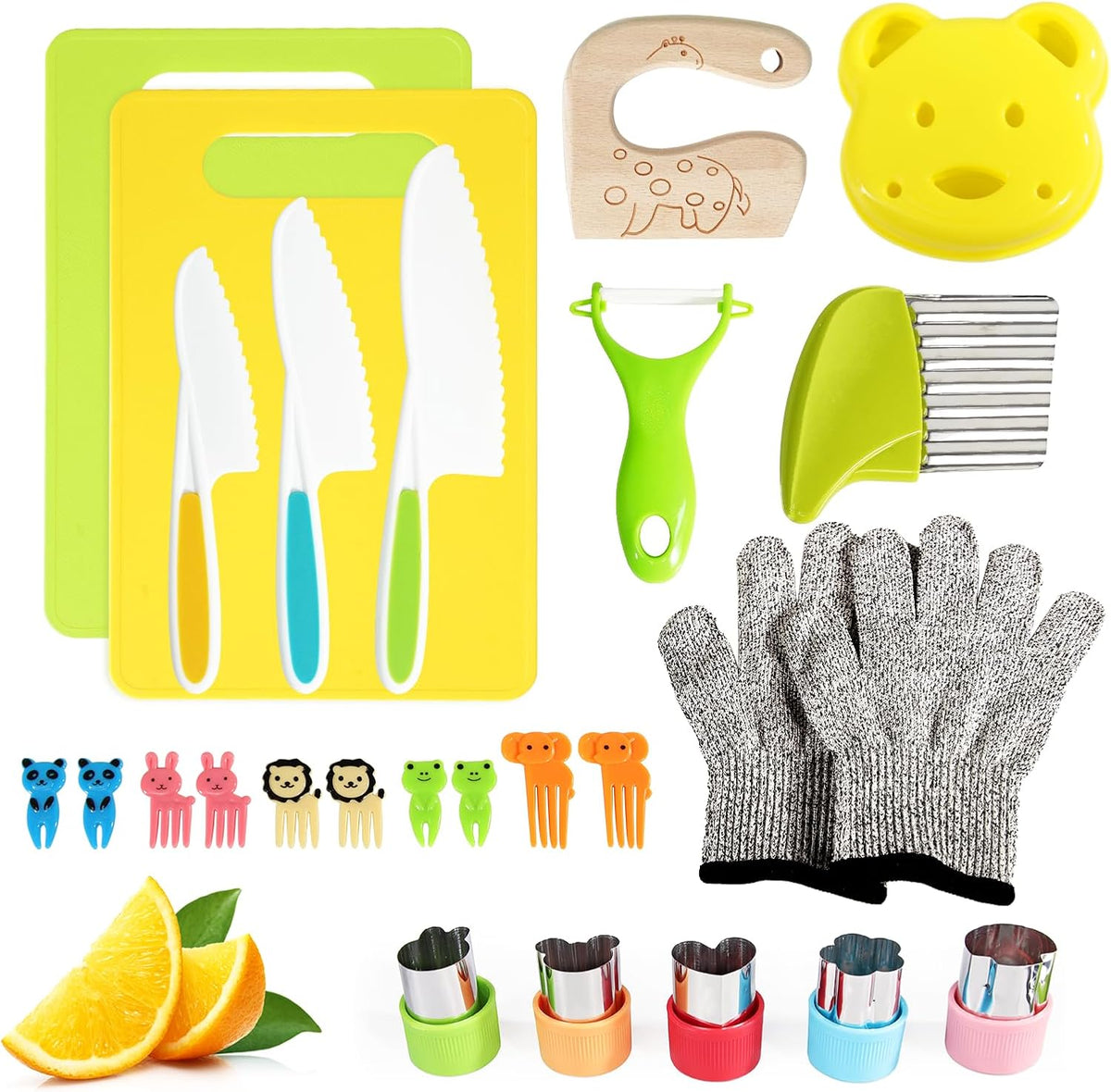 Kids Knife Set, Montessori Kitchen Tools, BPA