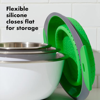 Collapsible Colander, 3.5 quart, Green