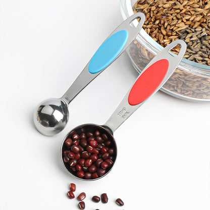 Magnetic Measuring Spoons Set Stainless Steel Measuring Spoons,Tablespoon Measuring Spoon for Dry and Liquid Ingredients (5, Colorful)