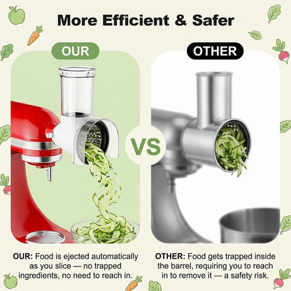 Slicer Shredder Attachment for KitchenAid Stand Mixers,Food Processor