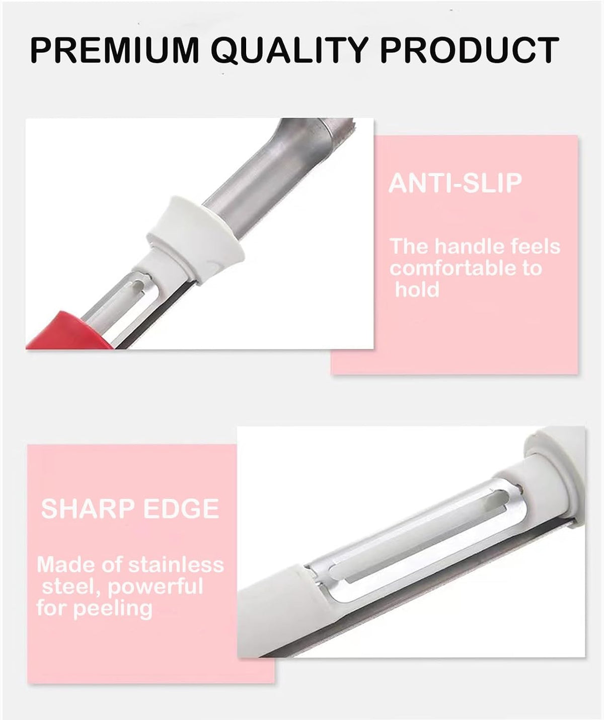 Premium Fruit Corer Set - Effortless Core Removal for Apples, Pears, and Pineapples - Upgraded Stainless 2 In 1 Corers, Pineapple Corer and Slicer Tool,Easy to Use and Clean