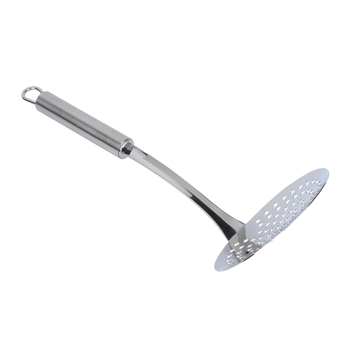 Stainless Steel Spider Skimmer - German Standard Wire Skimmer with Ergonomic Handle, Dishwasher Safe - Wire Strainer Pasta Spoon for Cooking & Frying