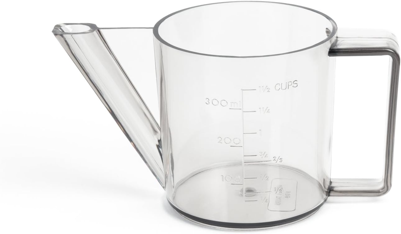 Fox Run Gravy/Fat Poultry, Separator, 1.5-Cup | Thanksgiving & Holiday Cooking Essential | Gravy Making Tool | Gravy & Fat Measuring Separator Cup | 1.5 Cup Capacity & Spout