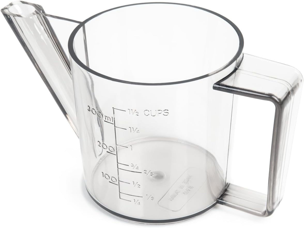 Fox Run Gravy/Fat Poultry, Separator, 1.5-Cup | Thanksgiving & Holiday Cooking Essential | Gravy Making Tool | Gravy & Fat Measuring Separator Cup | 1.5 Cup Capacity & Spout