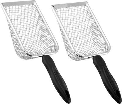 2‑Pack Gardening Soil Sifter, 3.8mm & 5.0mm Mesh Sand Sifter with Handle