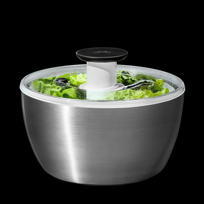 Good Grips Stainless Steel Salad Spinner, Vegetable Washer - 6.22 Qt