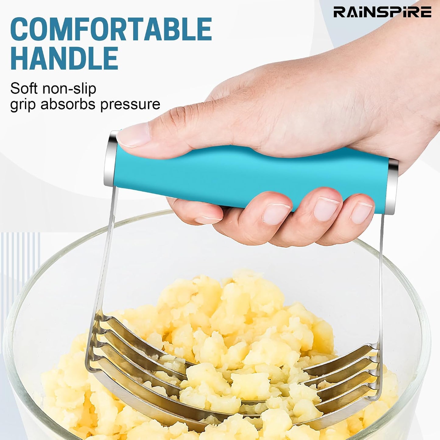 XL Pastry Cutter For Baking, Heavy Duty Pastry Blender Stainless Steel, Thick Sharp Blades Dough Blender, Dough Cutter Butter Cutter Pastry for Easy Mixing, Dishwasher Safe (Black)