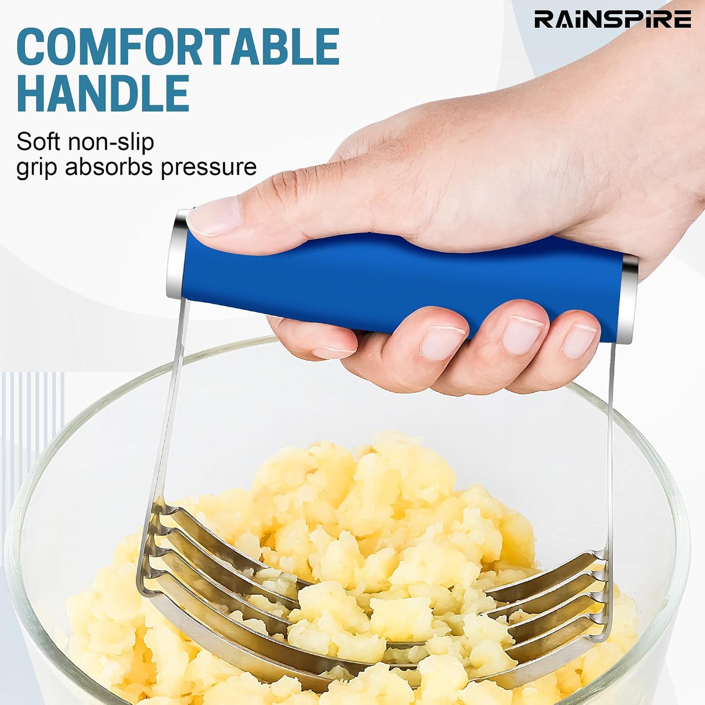 XL Pastry Cutter For Baking, Heavy Duty Pastry Blender Stainless Steel, Thick Sharp Blades Dough Blender, Dough Cutter Butter Cutter Pastry for Easy Mixing, Dishwasher Safe (Black)