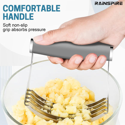 XL Pastry Cutter For Baking, Heavy Duty Pastry Blender Stainless Steel, Thick Sharp Blades Dough Blender, Dough Cutter Butter Cutter Pastry for Easy Mixing, Dishwasher Safe (Black)