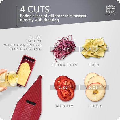 by Reston Lloyd Mandoline Slicer Vital (Basic Set) • V-Slicer with 10 Cutting Styles & Safety Food Holder • Adjustable Kitchen Slicer & Dressing Function