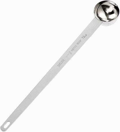 2 Tablespoon Coffee Scoop Stainless Steel Long Handle Measuring Spoon 2 tbsp Measuring spoon 30 ml Coffee Scoop 2 tablespoon Scoop for Ground Coffee