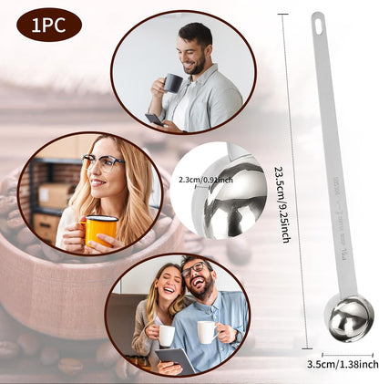 2 Tablespoon Coffee Scoop Stainless Steel Long Handle Measuring Spoon 2 tbsp Measuring spoon 30 ml Coffee Scoop 2 tablespoon Scoop for Ground Coffee