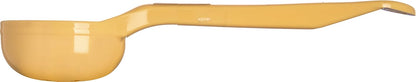 8" 3 oz Perforated Portion Control Spoon – Short Handle spoon – Flat Bottom spoon, Dishwasher Compatible, White