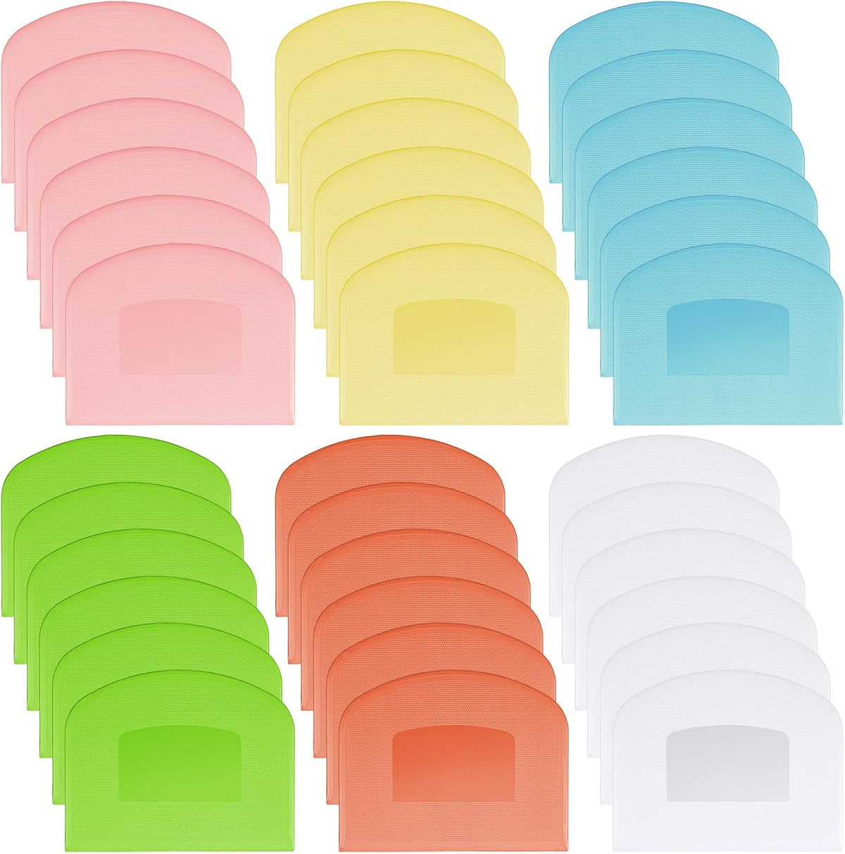 36 Pcs Food Scraper, Flexible Dough Scraper, Multifunctional Kitchen Scrapers Tool, Bread Dough Cutter, Cake Smoother for Icing