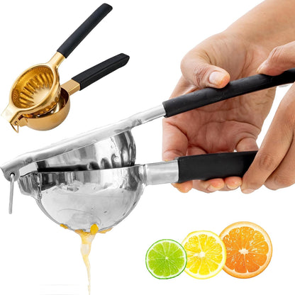 Hand Press Juicer for Cocktails, Heavy Duty, Silver Finish