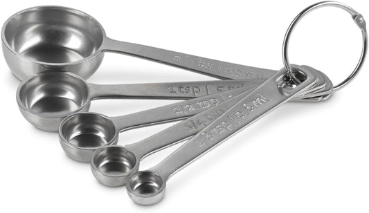 Stainless Steel Measuring Spoons, Set of 5