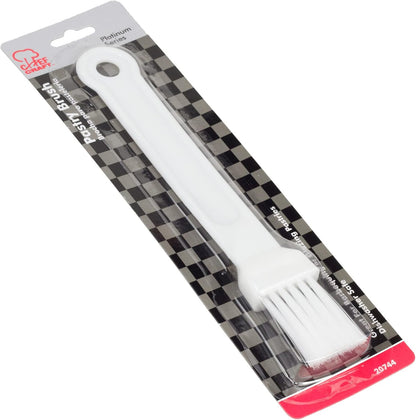 Select Plastic Mini Pastry Brush, 7 inches in length 1 inch width 2 piece set, White