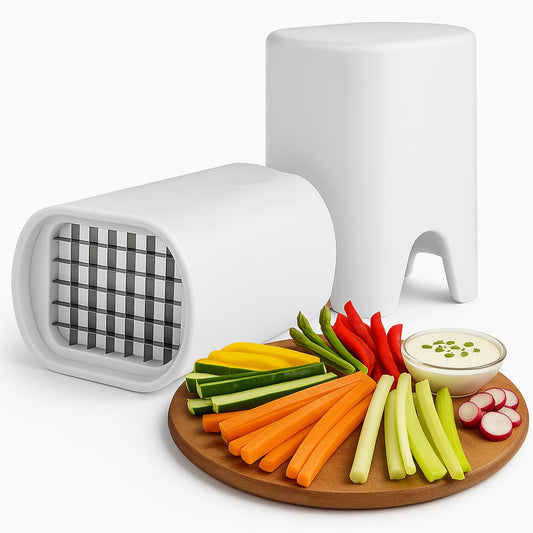 White French Fry Cutter Tool – Fry Strips Maker Potato Cutter Vegetable Dicer Stainless Steel Potato Slicer Chopper Manual Slicer Tool Food Dicer Veggie