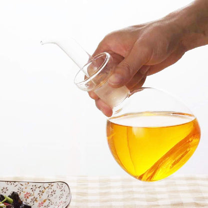 5 oz / 150 ml No Funnel Needed Olive Oil & Vinegar Dispenser Glass Cruet Decanter for Kitchen,Lab glassware seal handicraft Keeps Fresh Longer
