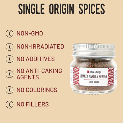 Burlap & Barrel Black Garlic Powder – Rich, Savory Flavor – Perfect for Roasted Proteins & Vegetables – Black Garlic Seasoning – As Seen On Shark Tank - 2.2oz Jar