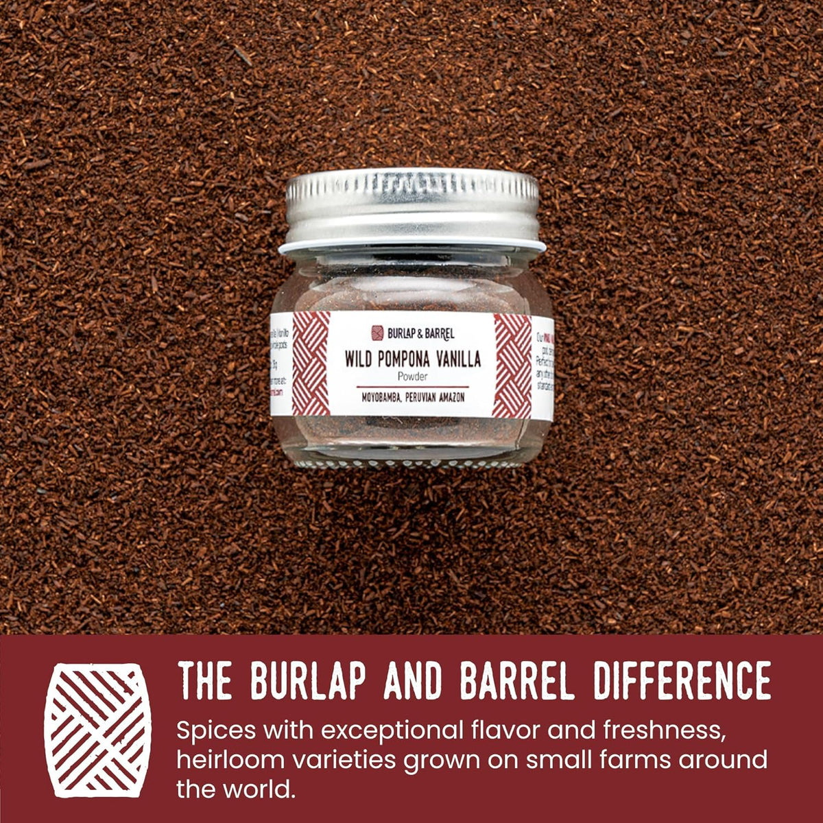 Burlap & Barrel Black Garlic Powder – Rich, Savory Flavor – Perfect for Roasted Proteins & Vegetables – Black Garlic Seasoning – As Seen On Shark Tank - 2.2oz Jar