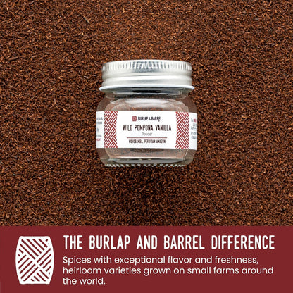 Burlap & Barrel Black Garlic Powder – Rich, Savory Flavor – Perfect for Roasted Proteins & Vegetables – Black Garlic Seasoning – As Seen On Shark Tank - 2.2oz Jar