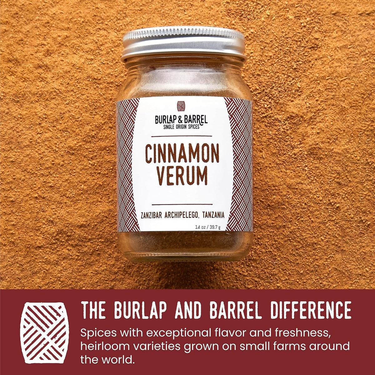 Burlap & Barrel Black Garlic Powder – Rich, Savory Flavor – Perfect for Roasted Proteins & Vegetables – Black Garlic Seasoning – As Seen On Shark Tank - 2.2oz Jar