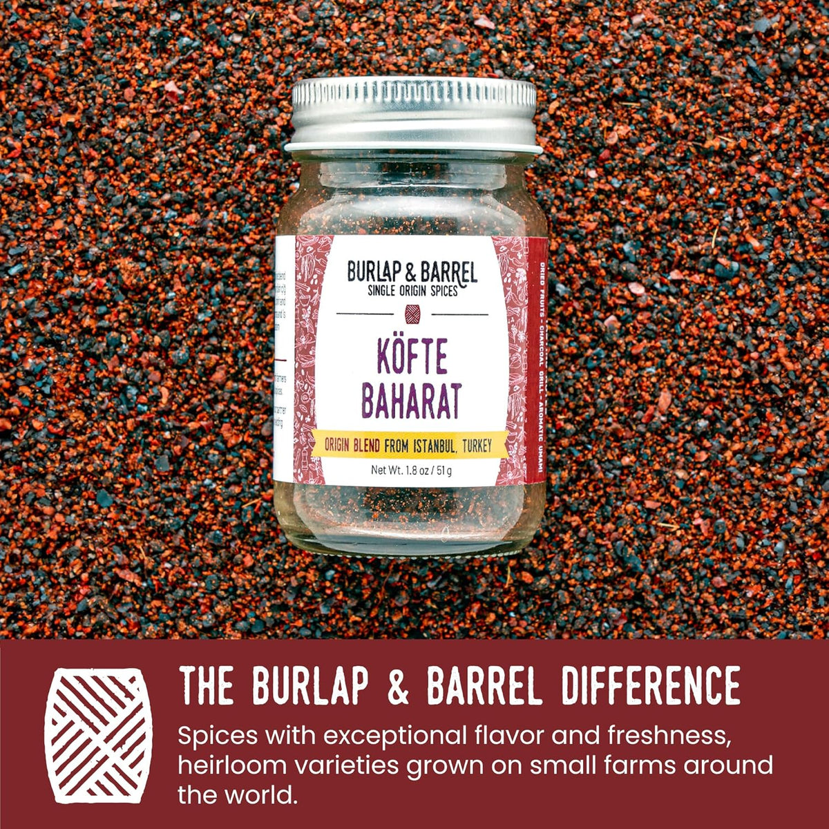 Burlap & Barrel Black Garlic Powder – Rich, Savory Flavor – Perfect for Roasted Proteins & Vegetables – Black Garlic Seasoning – As Seen On Shark Tank - 2.2oz Jar