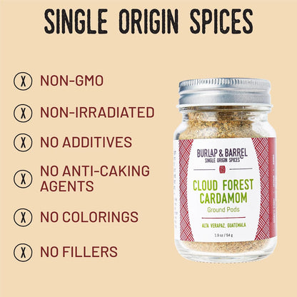 Burlap & Barrel Black Garlic Powder – Rich, Savory Flavor – Perfect for Roasted Proteins & Vegetables – Black Garlic Seasoning – As Seen On Shark Tank - 2.2oz Jar