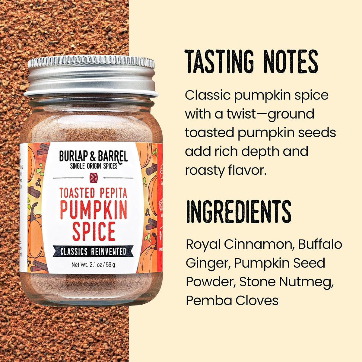 Burlap & Barrel Black Garlic Powder – Rich, Savory Flavor – Perfect for Roasted Proteins & Vegetables – Black Garlic Seasoning – As Seen On Shark Tank - 2.2oz Jar