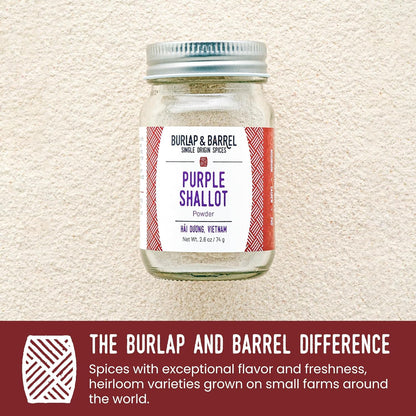 Burlap & Barrel Black Garlic Powder – Rich, Savory Flavor – Perfect for Roasted Proteins & Vegetables – Black Garlic Seasoning – As Seen On Shark Tank - 2.2oz Jar