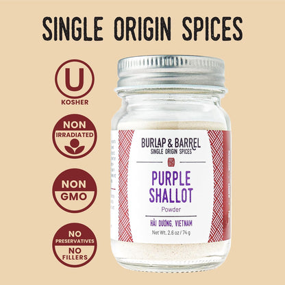 Burlap & Barrel Black Garlic Powder – Rich, Savory Flavor – Perfect for Roasted Proteins & Vegetables – Black Garlic Seasoning – As Seen On Shark Tank - 2.2oz Jar