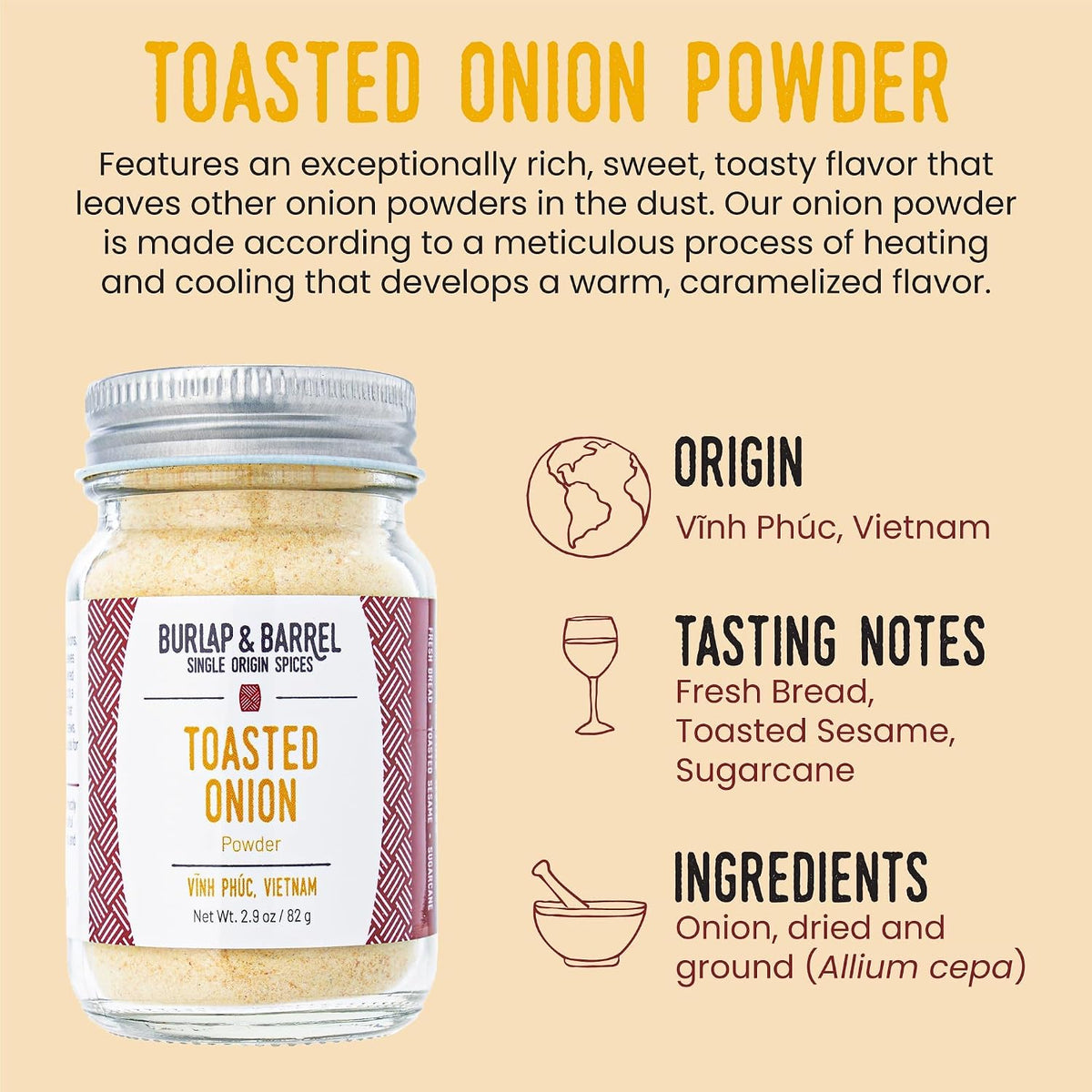 Burlap & Barrel Black Garlic Powder – Rich, Savory Flavor – Perfect for Roasted Proteins & Vegetables – Black Garlic Seasoning – As Seen On Shark Tank - 2.2oz Jar