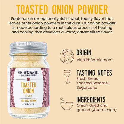 Burlap & Barrel Black Garlic Powder – Rich, Savory Flavor – Perfect for Roasted Proteins & Vegetables – Black Garlic Seasoning – As Seen On Shark Tank - 2.2oz Jar