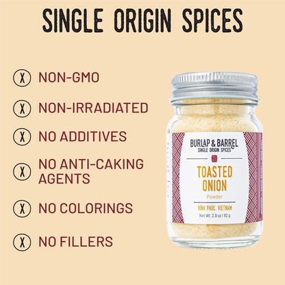 Burlap & Barrel Black Garlic Powder – Rich, Savory Flavor – Perfect for Roasted Proteins & Vegetables – Black Garlic Seasoning – As Seen On Shark Tank - 2.2oz Jar