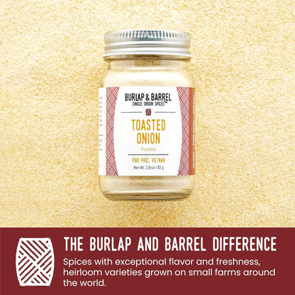 Burlap & Barrel Black Garlic Powder – Rich, Savory Flavor – Perfect for Roasted Proteins & Vegetables – Black Garlic Seasoning – As Seen On Shark Tank - 2.2oz Jar