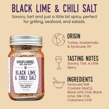 Burlap & Barrel Black Garlic Powder – Rich, Savory Flavor – Perfect for Roasted Proteins & Vegetables – Black Garlic Seasoning – As Seen On Shark Tank - 2.2oz Jar
