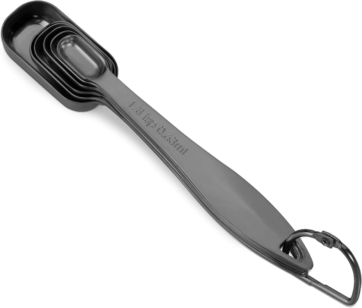 Measuring Cups and Spoons Set, 18/8 Stainless Steel, Silver